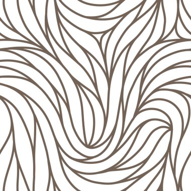 Zarif, dikişsiz çiçek deseni. Dalgalı vektör soyut arka plan. Modern monokrom doğrusal dokusunun stili. EPS 10