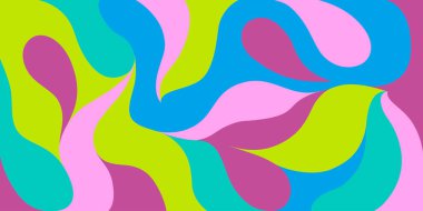 Çok renkli soyut şekilli modern vektör deseni. Renkli soyut arka plan. EPS 10