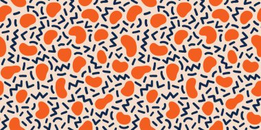 Renksiz geometrik desen. Modern soyut arka plan. Hipster Memphis tarzı. EPS 10