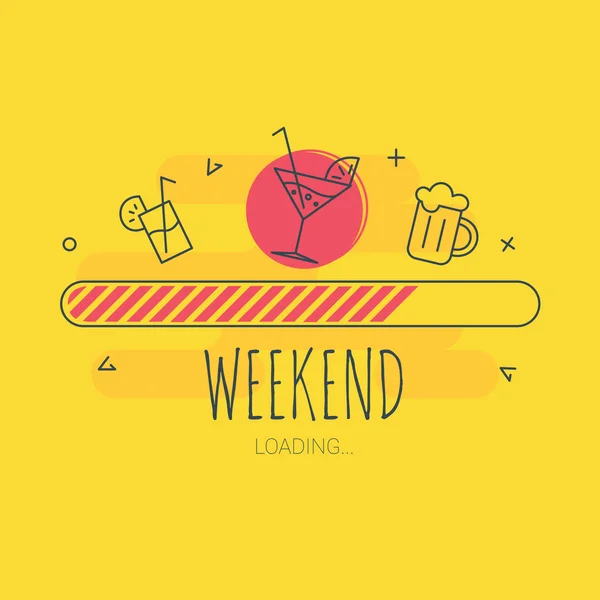 Weekend załadunku - ilustracja wektorowa — Wektor stockowy