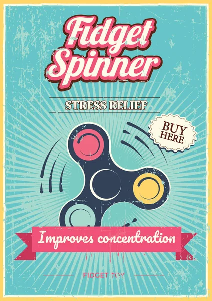  Poster topluca spinner, Vintage tarzı ile.