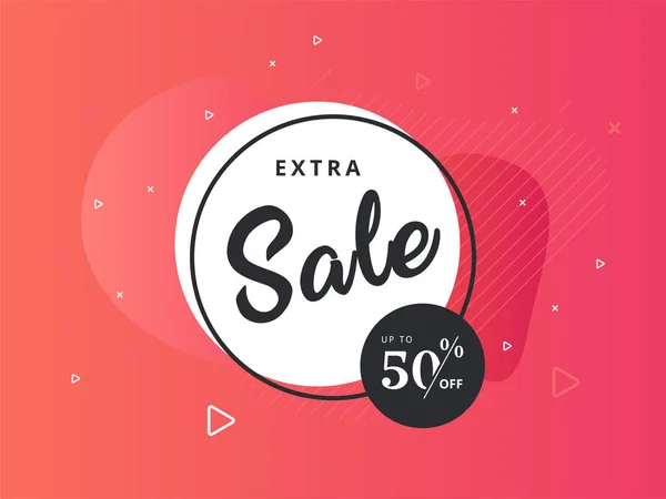 Extra Sale poster. Commercial discount event banner. Social media web banner for shopping, sale, product promotion. Vector backgrounds. Applicable for covers, placards, posters, flyers and banner designs.