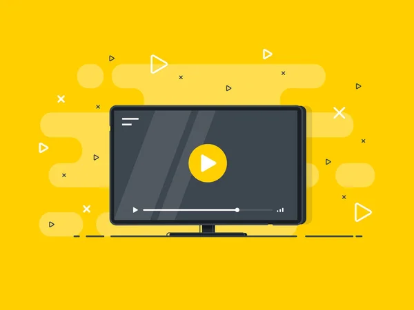 Video Tutorials Icon Concept Video Conference Webinar Icon Internet Video — 스톡 벡터