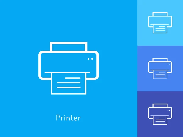 Druckersymbol Vektor Druckersymbol Für Ihr Webseiten Design Logo App Eine — Stockvektor