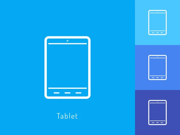 Vecteur Icône Tablette Symbole Tablette Pour Conception Votre Site Web — Image vectorielle