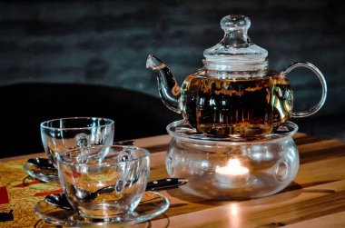 Bardak, çay, sıcak, geleneksel, kahvaltı