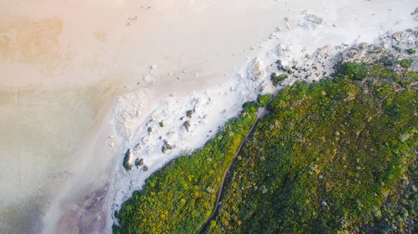 Písečná pláž v kořenovém Mountain — Stock fotografie