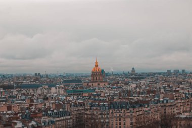 Antik Paris şehrinin havadan görünüşü, Fransa