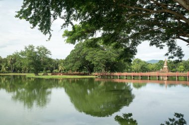 sukhothai tarihsel parkta Gölü