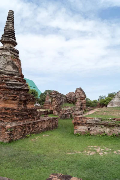 Kerek utazás Thaiföld 2017. július - Ayutthaya - Wat Phra Sri Sanpet — Stock Fotó