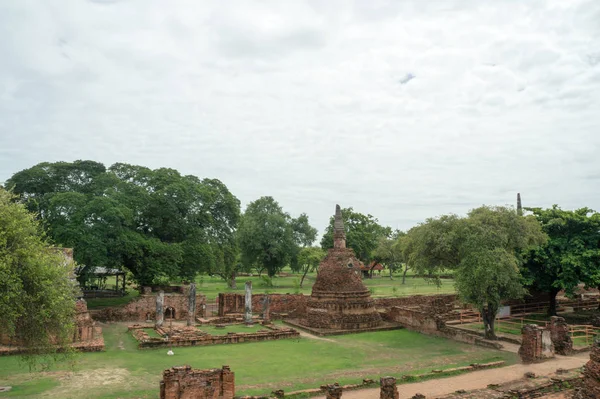 Kerek utazás Thaiföld 2017. július - Ayutthaya - Wat Phra Sri Sanpet — Stock Fotó