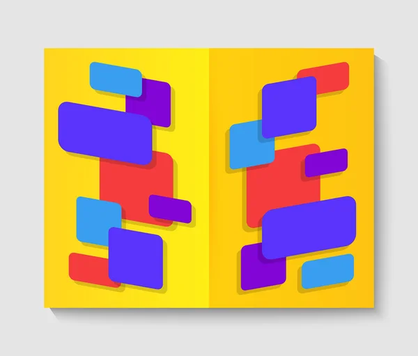 Modèle de flyer abstrait. — Image vectorielle