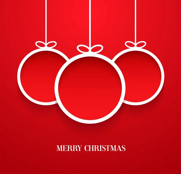 Balles de Noël suspendues . — Image vectorielle
