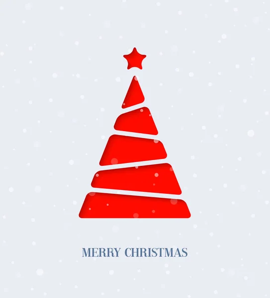 Broušený papír Vánoční strom. — Stockový vektor