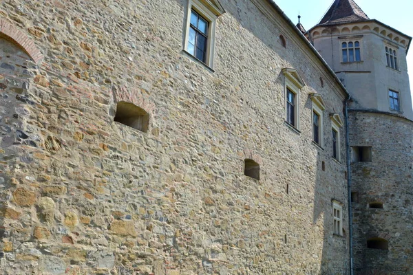 Ancienne Forteresse Médiévale Dans Ville Fagaras Une Vieille Ville Roumaine — Photo