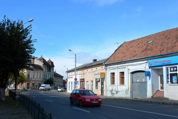 Paisagem Urbana Típica Cidade Romena Targu Mures Transilvânia — Fotografia de Stock