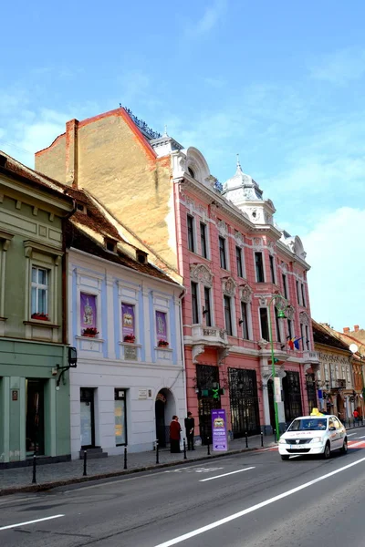 Paisagem Urbana Típica Cidade Brasov Uma Cidade Situada Transilvânia Romênia — Fotografia de Stock