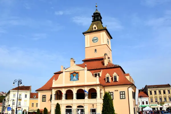 Paisagem Urbana Típica Cidade Brasov Uma Cidade Situada Transilvânia Romênia — Fotografia de Stock