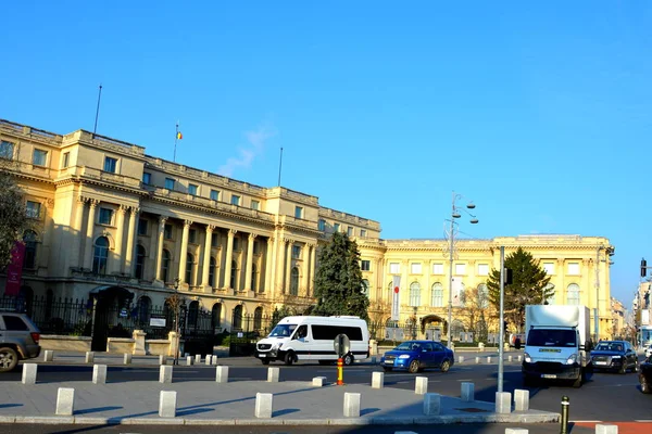 Typische urbane Landschaft im Zentrum von Bukarest - bucuresti — Stockfoto