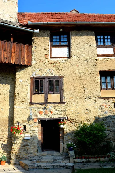 Medieval Fortified Saxon Church Calnic Transylvania Village Known Its Castle — Stock Photo, Image