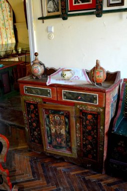 Müze, Park, Baron von Brukenthal sarayda Avrig, Transilvanya, Romanya.