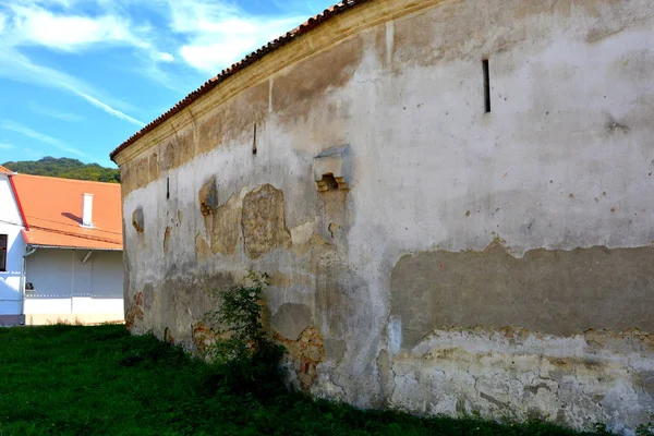 Binnenkant Versterkte Middeleeuwse Kerk Vallei Van Wijngaard Transsylvanië Roemenië Unesco — Stockfoto