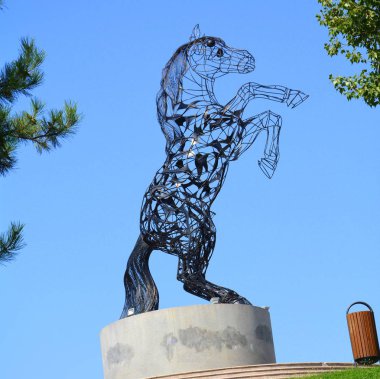 Park, tipik kentsel peyzaj Merkezi, Bükreş - Bükreş, Romanya'nın başkenti. Bucharest var 3 milyon nüfusu ve birçok tarihi kalıntıları.