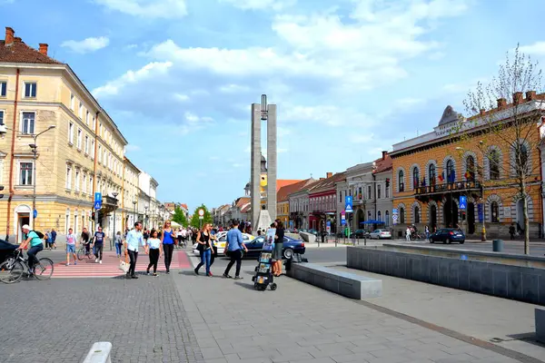 Paesaggio Urbano Nella Vecchia Città Rumena Cluj Napoca Klausenburg Transilvania — Foto Stock