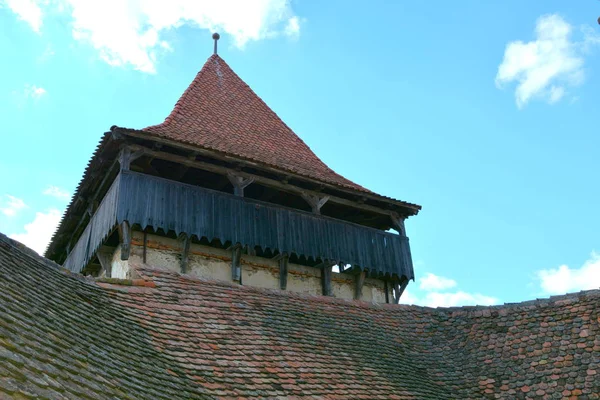 Iglesia Medieval Saxon Fortificada Pueblo Viscri Kirchenburg Von Deutschweikirch Transilvania — Foto de Stock