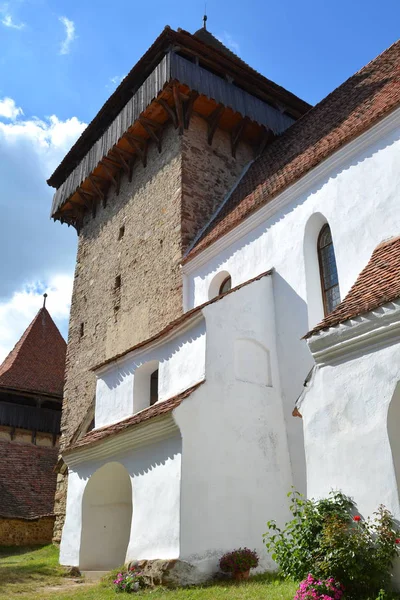 Iglesia Medieval Saxon Fortificada Pueblo Viscri Kirchenburg Von Deutschweikirch Transilvania —  Fotos de Stock