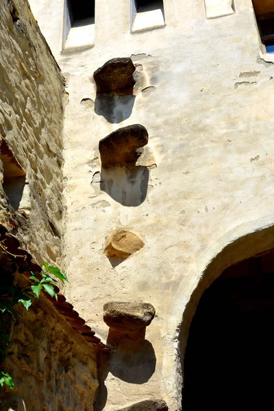 Müstahkem Ortaçağ Kilise Biertan Önemli Sakson Köyleri Ile Transilvanya Unesco — Stok fotoğraf