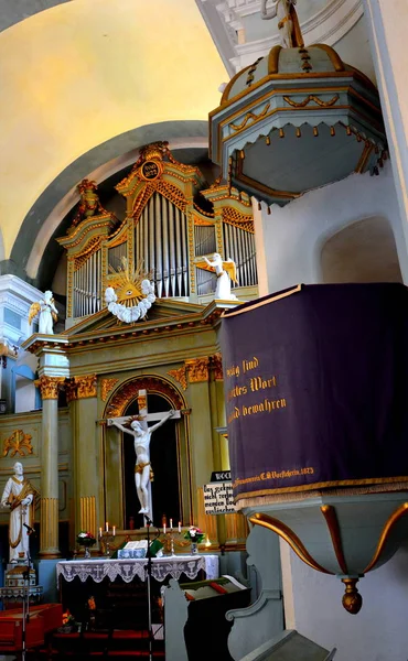 Köyde Viscri Kirchenburg Von Deutschweikirch Transilvanya Romanya Müstahkem Sakson Ortaçağ — Stok fotoğraf