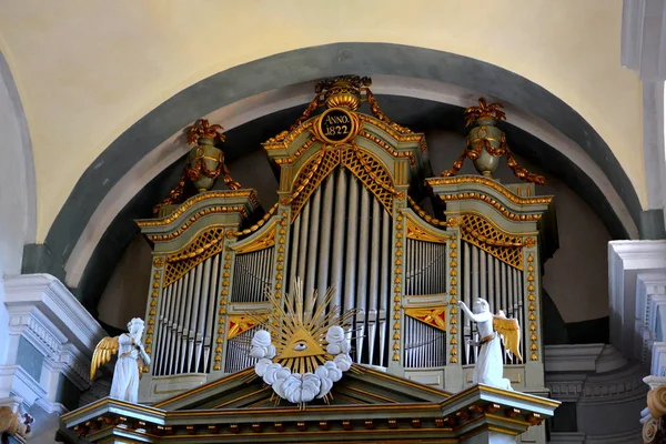 Erődített Szász Középkori Templom Falu Viscri Kirchenburg Von Deutschweikirch Erdély — Stock Fotó