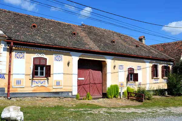 Casa Típica Aldeia Crit Kreutz Transilvânia Aldeões Começaram Construir Uma — Fotografia de Stock