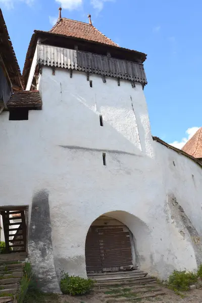 Iglesia Medieval Fortificada Biertan Uno Los Pueblos Sajones Más Importantes —  Fotos de Stock