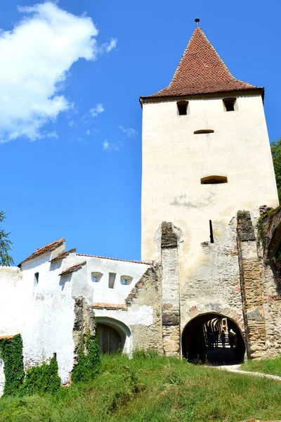 Укріплений Середньовічної Церкви Місті Biertan Transylvania Biertan Одним Найбільш Важливих — стокове фото