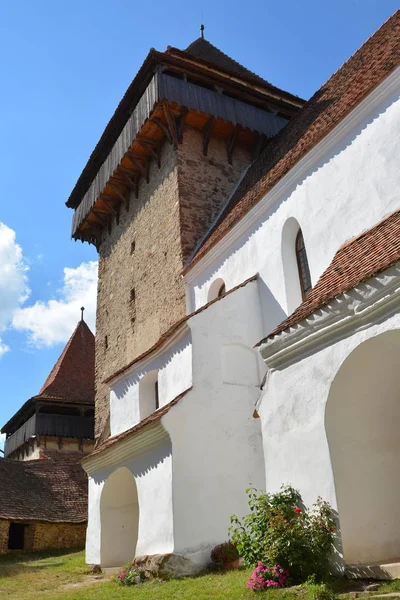 Iglesia Medieval Saxon Fortificada Pueblo Viscri Kirchenburg Von Deutschweikirch Transilvania —  Fotos de Stock