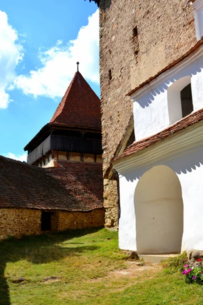 Igreja Medieval Saxão Fortificado Aldeia Viscri Kirchenburg Von Deutschweikirch Transilvânia — Fotografia de Stock