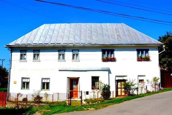 Paysage Rural Typique Maison Campagne Rosia Montana Une Commune Comté — Photo