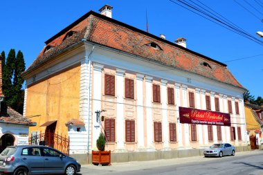 Park ve bina, Baron von Brukenthal sarayda Avrig, Transilvanya, Romanya