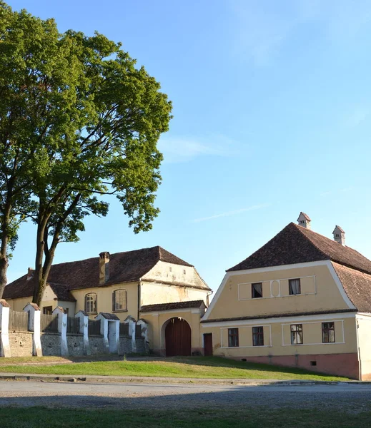 Chiesa Medievale Fortificata Saschiz Keisd Transilvania Chiesa Fortificata Una Chiesa — Foto Stock