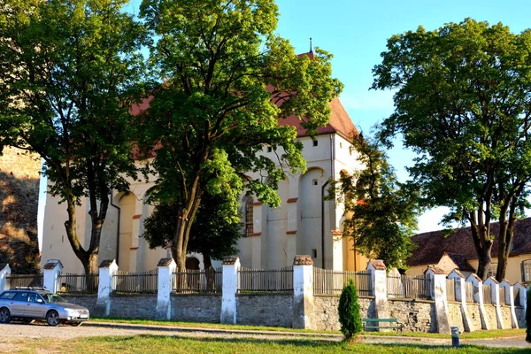 Iglesia Medieval Fortificada Saxon Saschiz Keisd Transilvania Iglesia Fortificada Una — Foto de Stock