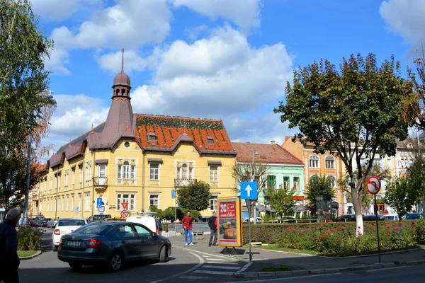 Typische Stadtlandschaft Der Rumänischen Stadt Targu Mures Transsilvanien Rumänien — Stockfoto
