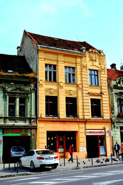 Paysage Urbain Typique Ville Brasov Une Ville Située Transylvanie Roumanie — Photo