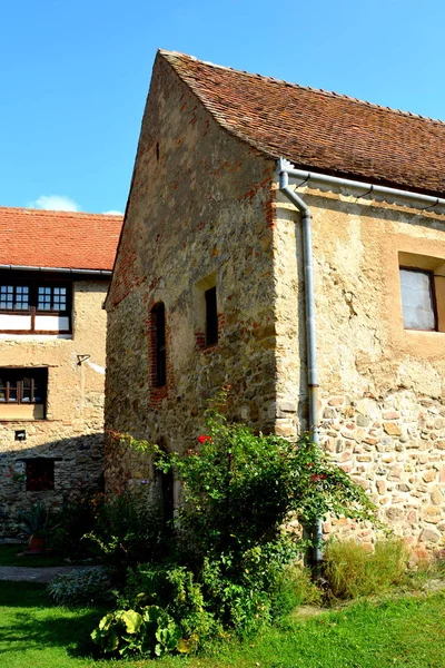 Mittelalterliche Sächsische Festungskirche Calnic Siebenbürgen Einem Dorf Das Für Seine — Stockfoto