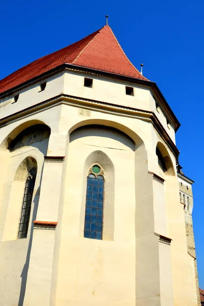 Middeleeuwse Versterkte Angelsaksische Kerk Saschiz Keisd Transsylvanië Versterkte Kerk Een — Stockfoto