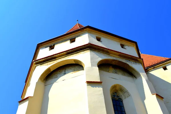 Medieval Fortified Saxon Church Saschiz Keisd Transylvania Fortified Church Church — Stock Photo, Image