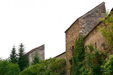 Ortaçağ müstahkem Sakson kilise de köyün Cristian, Sibiu İlçesi, Transilvanya, Romanya 