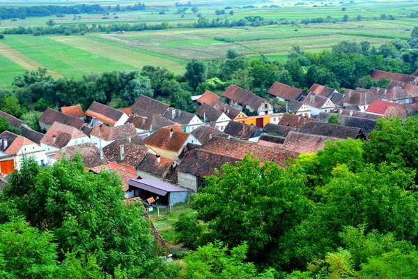 Saxon 마을의 Ungra Transylvania 루마니아 전형적인 어디에 — 스톡 사진