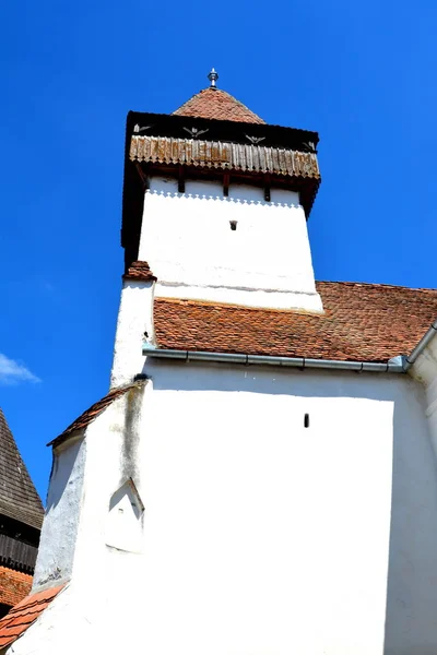 Sakson Ortaçağ Kilise Homorod Transilvanya Romanya Güçlendirilmiş — Stok fotoğraf